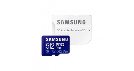 Карта памяти 512Gb MicroSD Samsung PRO Plus + SD адаптер